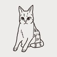 cat doodle drawing N51