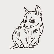 cat doodle drawing N52