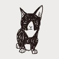 cat doodle drawing N53