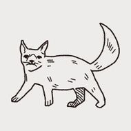 cat doodle drawing N58