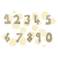 wooden numbers cartoon N2