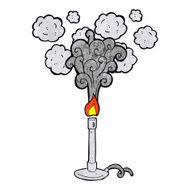 cartoon bunsen burner