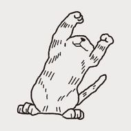 cat doodle drawing N61