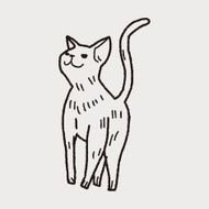 cat doodle drawing N69
