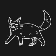 cat doodle drawing N76