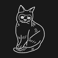 cat doodle drawing N82