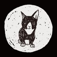 cat doodle drawing N91