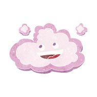 cartoon happy pink cloud N7