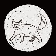 cat doodle drawing N96