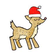 cartoon cute christmas reindeer N2