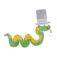 cartoon snake in top hat