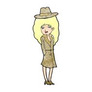 Cartoon Female Spy N3