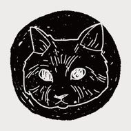 cat doodle drawing N112