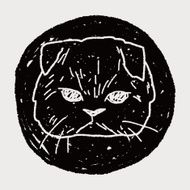 cat doodle drawing N113