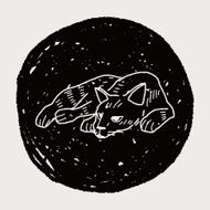 cat doodle drawing N115