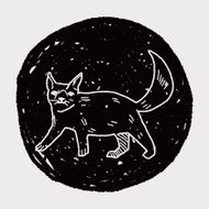cat doodle drawing N116