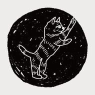 cat doodle drawing N117