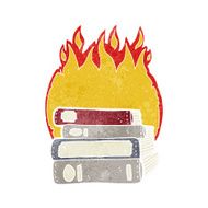 cartoon burning books N3