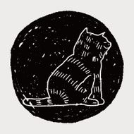 cat doodle drawing N120