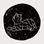 cat doodle drawing N121