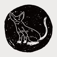 cat doodle drawing N127