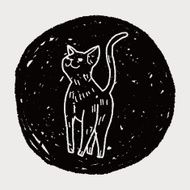 cat doodle drawing N128