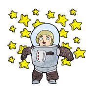 Cartoon Astronaut N14