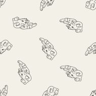cat doodle drawing seamless pattern background N6