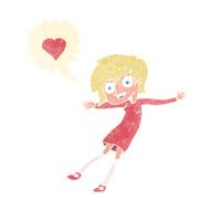 cartoon woman in love N36