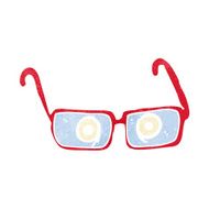 cartoon eyes in spectacles N2