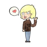 cartoon woman in love N37