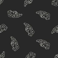 cat doodle drawing seamless pattern background N25