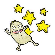 cartoon magic potato