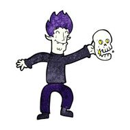 cartoon spooky vampire N13