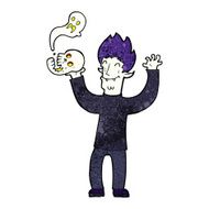 cartoon spooky vampire N14