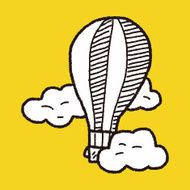 doodle hot air balloon N18