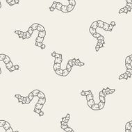 caterpillar doodle seamless pattern background N3