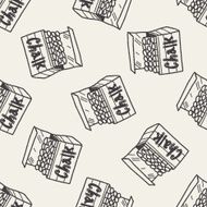 chalk doodle seamless pattern background