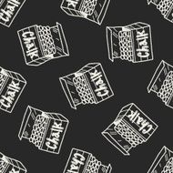 chalk doodle seamless pattern background N2