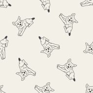 dog doodle seamless pattern background N5