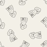 dog doodle seamless pattern background N13