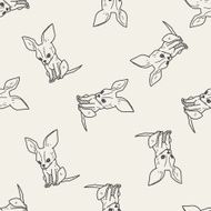 dog doodle seamless pattern background N21