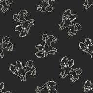 dog doodle seamless pattern background N26