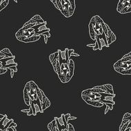 dog doodle seamless pattern background N39