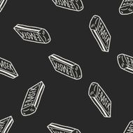 doodle eraser seamless pattern background N2