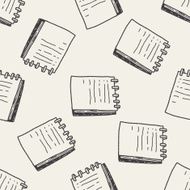 doodle notebook seamless pattern background