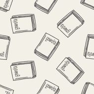 doodle notebook seamless pattern background N2