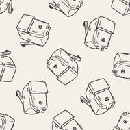 Doodle Pencil sharpeners seamless pattern background