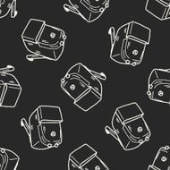 Doodle Pencil sharpeners seamless pattern background N2