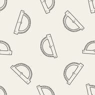 doodle ruler seamless pattern background